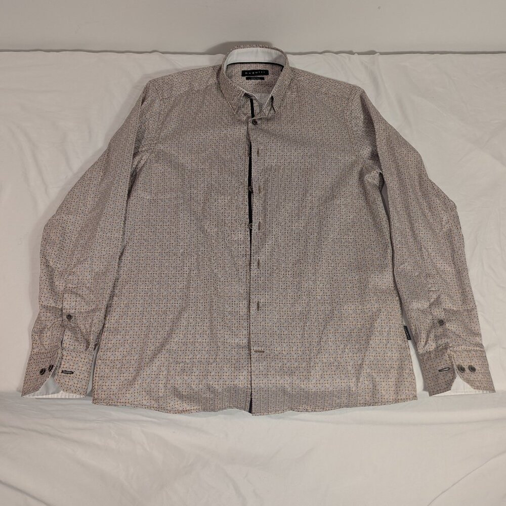 Bugatti dot pattern button down dress shirt